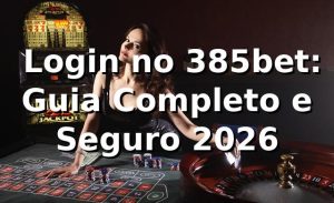 ⭐ Login no 385bet: Guia Completo e Seguro 2026